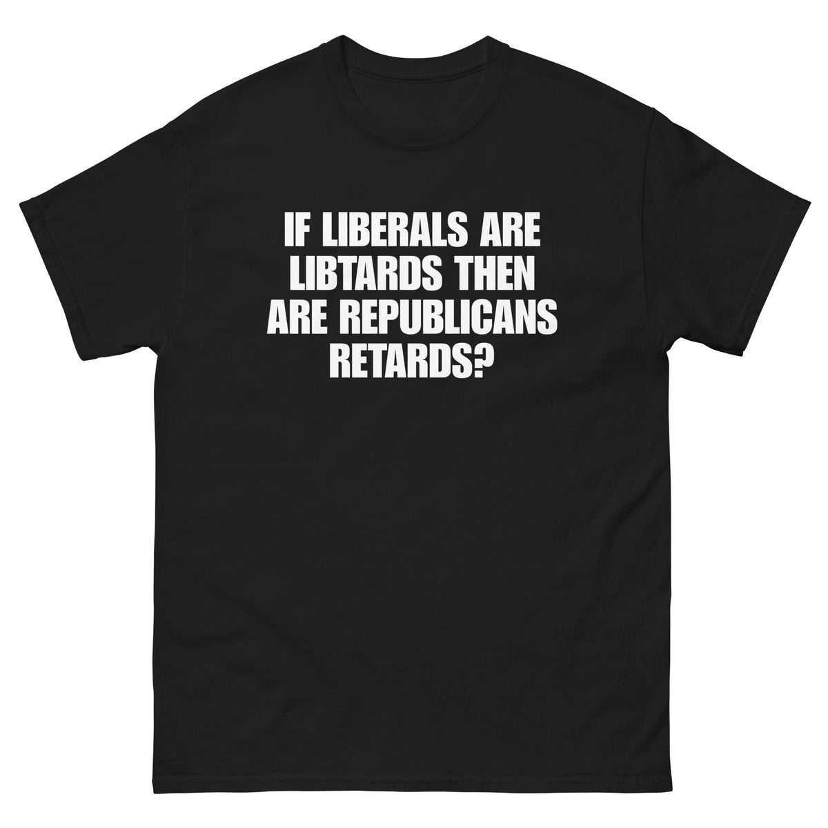 If Liberals Are Libtards t-shirt in black
