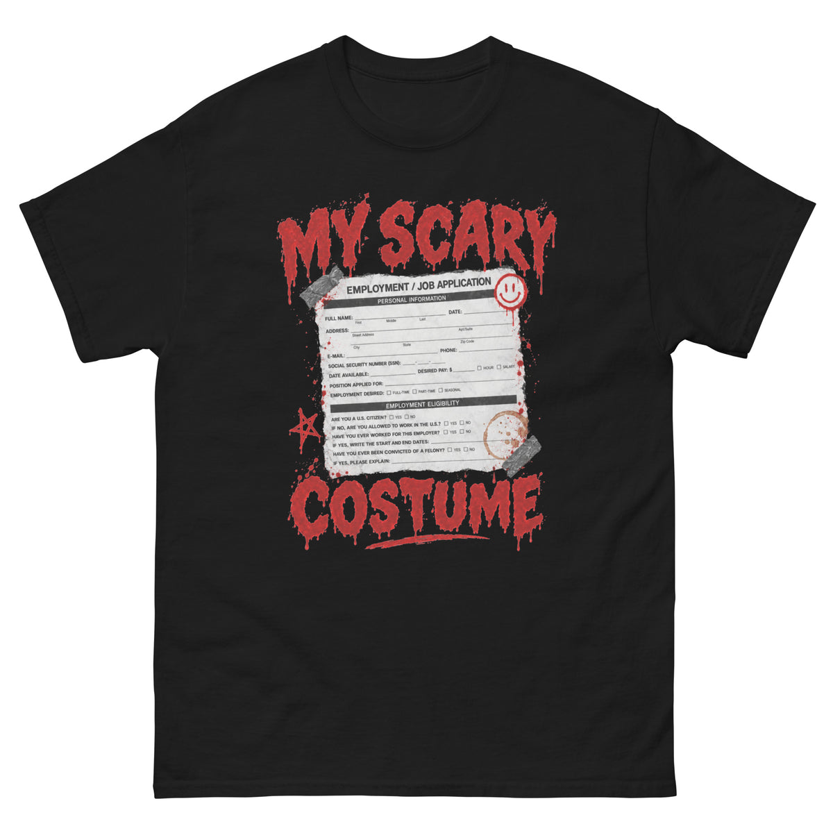 My Scary Costume Halloween t-shirt in black